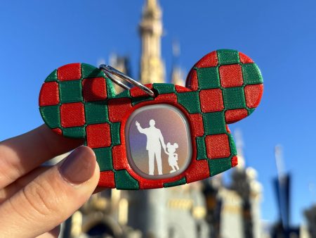 Christmas Checkered Mouseketeer Hat Magic Band Buddy Cheap