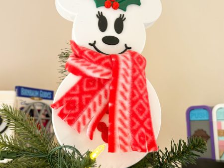 Girl Snow Mouse Christmas Tree Topper - CLEARANCE Supply