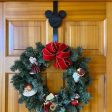 Door Wreath Hanger with Interchangeable Icon Accent Fashion