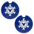 Snowflake Car Coasters - Set of 2 - CLEARANCE For Discount