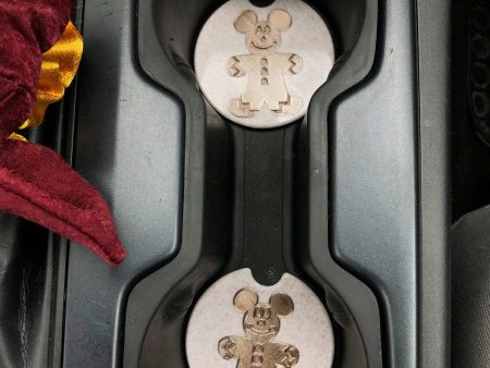 Gingerbread Mouse Car Coasters - Set of 2 - CLEARANCE For Sale