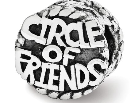 Circle of Friends Bead Charm in Antiqued Sterling Silver Online Sale