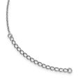 1 6 Cttw White & Black Diamond 13mm Heart Necklace in Sterling Silver on Sale