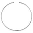 3mm Sterling Silver Torque Collar Necklace, 14 Inch For Cheap