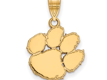 14k Gold Plated Silver Clemson U Medium Pendant Discount