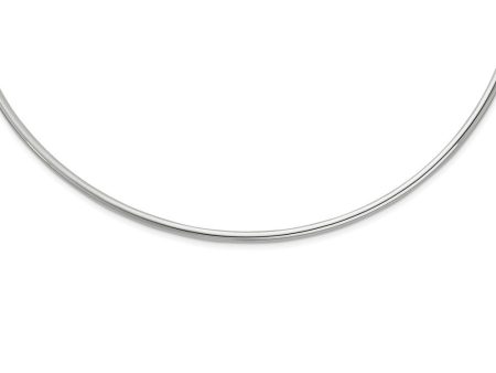 3mm Sterling Silver Torque Collar Necklace, 14 Inch For Cheap