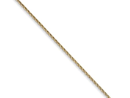 0.7mm 14k Yellow Gold Solid Round Parisian Wheat Chain Necklace Supply