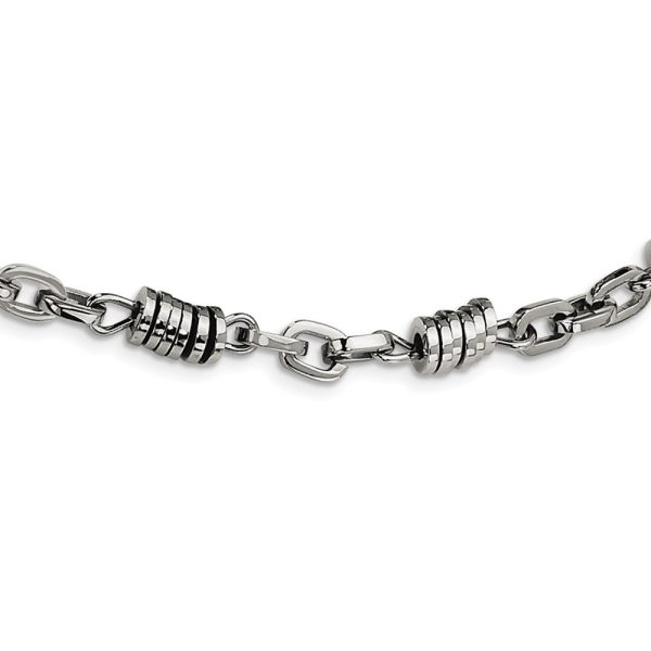 Men s Stainless Steel 6mm Disk Link Chain Necklace, 20 Inch Sale