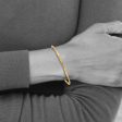 3mm 14k Yellow Gold Twisted Slip-on Bangle Bracelet Sale