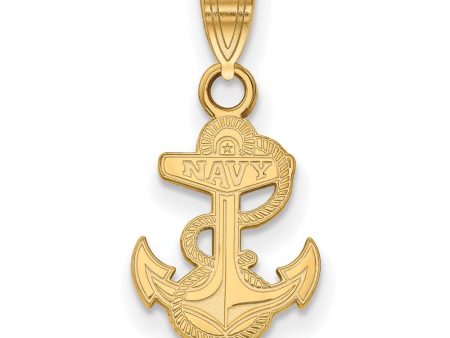 10k Yellow Gold U.S. Naval Academy Small Pendant Online now