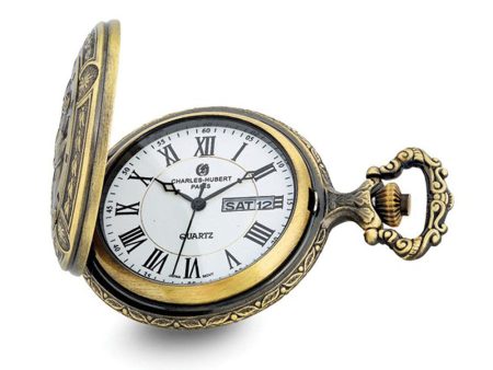 Charles Hubert 2-tone Antique Finish 3 Horses Pocket Watch Online