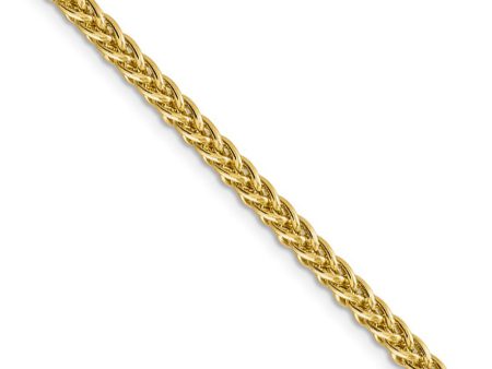 4.3mm, 14k Yellow Gold Hollow Wheat Chain Necklace Discount