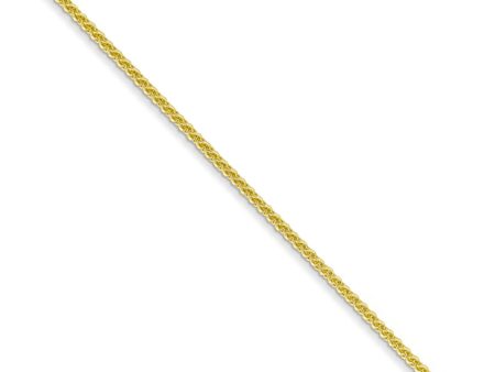 1mm, 10k Yellow Gold, Solid Spiga Chain Necklace on Sale