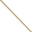 1mm 14k Yellow Gold Solid Square Wheat Chain Necklace Supply