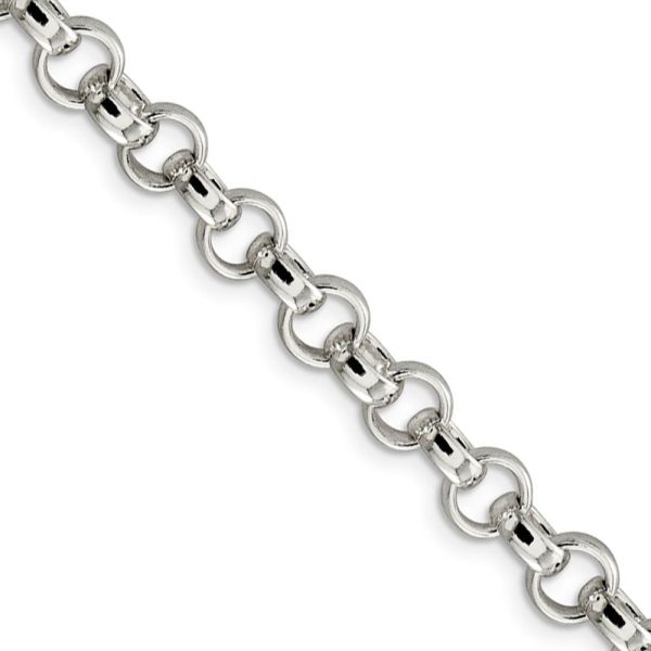 6.75mm Sterling Silver Solid Belcher (Rolo) Chain Necklace Online Hot Sale