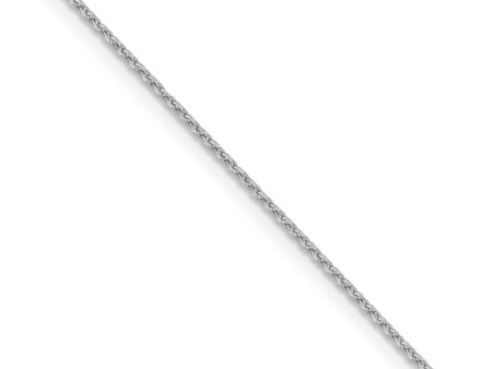 1.15mm 14k White Gold Diamond Cut Oval Open Cable Necklace Chain For Discount