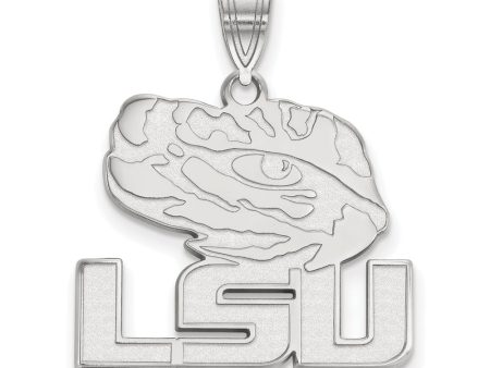 Sterling Silver Louisiana State Large Pendant For Cheap