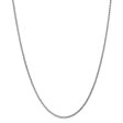 1.8mm 14k White Gold Solid Diamond Cut Spiga Chain Necklace Online Hot Sale