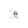 Pink Heart 2 Pc Magnetic Sterling Silver & Crystals Bead Charm Sale