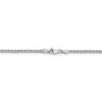 1.8mm 14k White Gold Solid Diamond Cut Spiga Chain Necklace Online Hot Sale