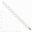 11-12mm, White FW Cultured Pearl & Sterling Silver Clasp Necklace Cheap