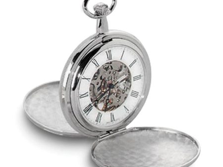 Charles Hubert Chrome-finish White Dial 48mm Pocket Watch Sale