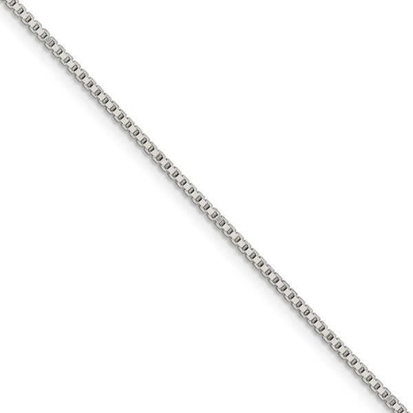 1.4mm, Sterling Silver, Solid Box Chain Bracelet Sale