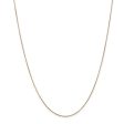 0.65mm, 14k Yellow Gold, Round Snake Chain Necklace Cheap