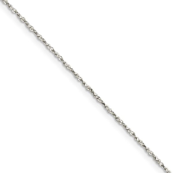 0.5mm, Sterling Silver, Twisted Serpentine Chain, 20 inch Fashion