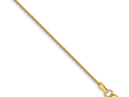 1.2mm, 14k Yellow Gold, Solid Parisian Wheat Chain Bracelet Fashion