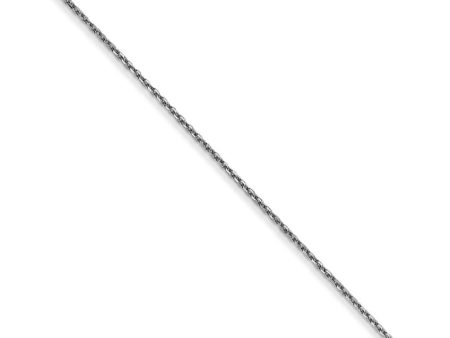 0.65mm, 14k White Gold, Diamond Cut Cable Chain Necklace Online Hot Sale