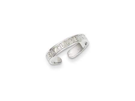 Love Toe Ring 14 Karat White Gold Discount