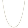 0.65mm 10k Yellow Gold Diamond Cut Wheat Chain Necklace Online Sale