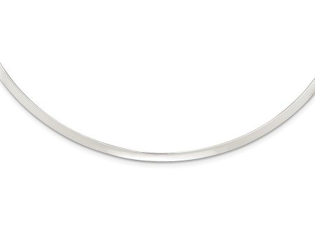 3mm Sterling Silver Polished Slip On Neck Collar, 14 Inch Online