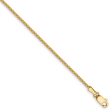 1.1mm, 14k Yellow Gold, Solid Box Chain Bracelet Cheap