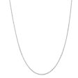 1mm 14k White Gold Diamond Cut Singapore Chain Necklace Online