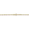 1.4mm, 14k Yellow Gold, Singapore Chain Bracelet, 7 Inch on Sale