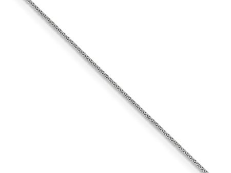 0.65mm 14k White Gold Diamond Cut Spiga Chain Necklace Online Sale