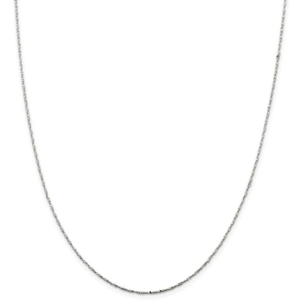 0.5mm, Sterling Silver, Twisted Serpentine Chain, 20 inch Fashion