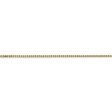 1.1mm, 14k Yellow Gold, Solid Box Chain Bracelet Cheap