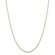 1.3mm, 10k Yellow Gold, Diamond Cut Cable Chain Necklace For Cheap