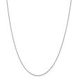 0.65mm, 14k White Gold, Diamond Cut Spiga Chain Necklace Online Hot Sale