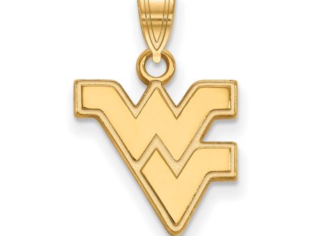 10k Yellow Gold West Virginia U. Small Logo Pendant Online