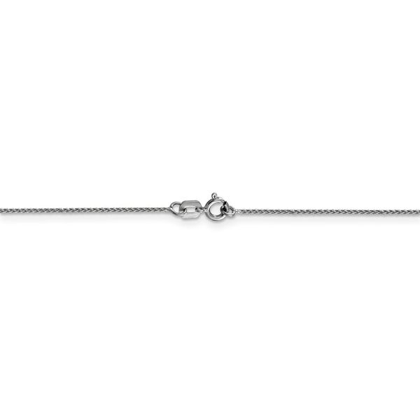 0.65mm, 14k White Gold, Diamond Cut Spiga Chain Necklace Online Hot Sale