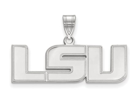 Sterling Silver Louisiana State Medium  LSU  Pendant Sale