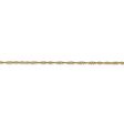 1.4mm, 14k Yellow Gold, Singapore Chain Bracelet, 7 Inch on Sale