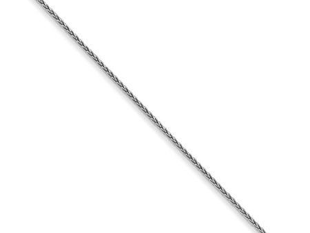 0.65mm, 14k White Gold, Diamond Cut Spiga Chain Necklace Online Hot Sale