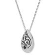 Antiqued Sterling Silver Teardrop Ash Holder Necklace, 18 Inch Online Sale