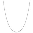 0.65mm 14k White Gold Diamond Cut Spiga Chain Necklace Online Sale