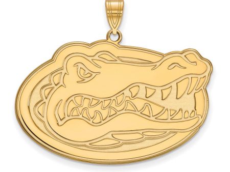 14k Gold Plated Silver U of Florida XL Pendant Online Sale